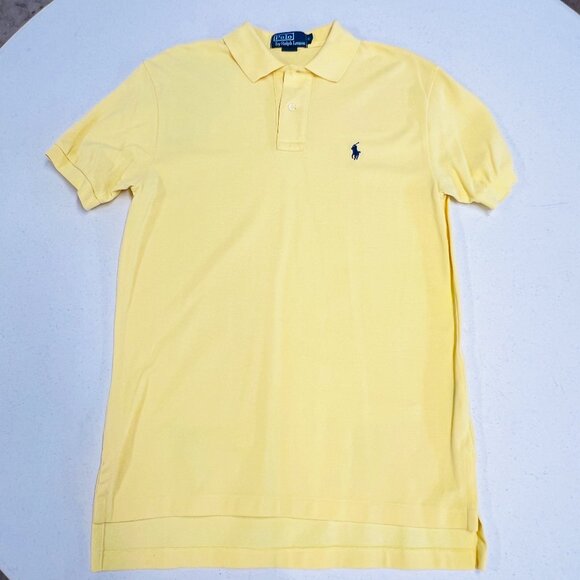 Ralph Lauren Collection Pique Classic Fit Polo Shirt Size Small Navy Blue Pony. - Picture 1 of 5